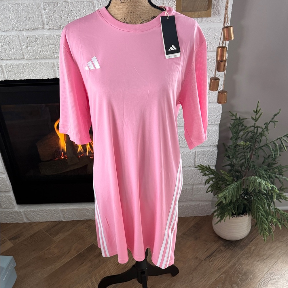 adidas Pink Short Sleeve Soccer Tee